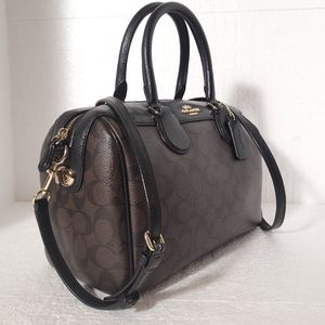 [SOLD] Coach Bennett Satchel & Crossbody - Large - Signature Canvas / Leather